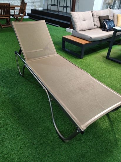 Шезлонг-лежак металлический Ankara антрацит Турция