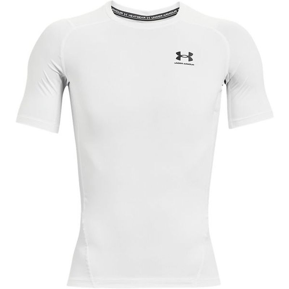 Мужская теннисная футболка Under Armour HeatGear Armour Comp SS M - white
