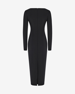 Платье миди из костюмной ткани