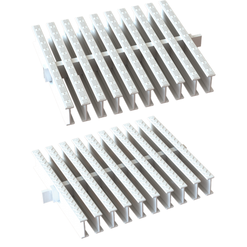 Решетка перелива 245*35мм. реверсивная/двухсторонняя NEW (44 шт в 1п.м.)