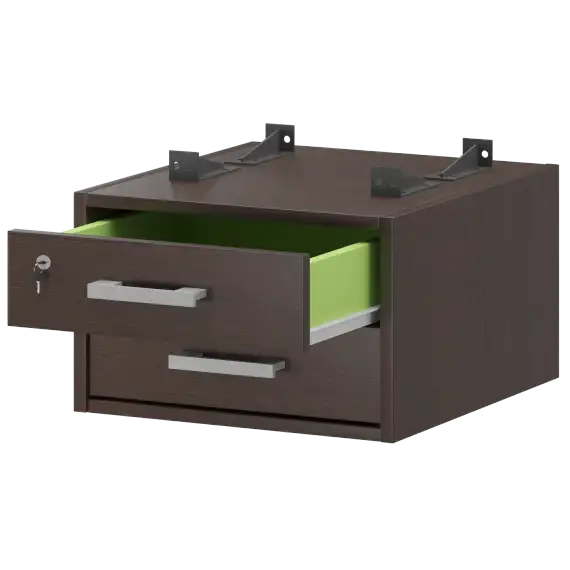 Тумба подвесная для столов на м/каркасе гл.600 мм АМТ2-02М.60  432x470x296 Арго-М