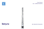 Бор алмазный черный Frank Dental типа FG - D.848L.014.SG.FG