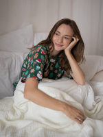 Пижама женская Mjölk Имбирный пряник, с коротким рукавом