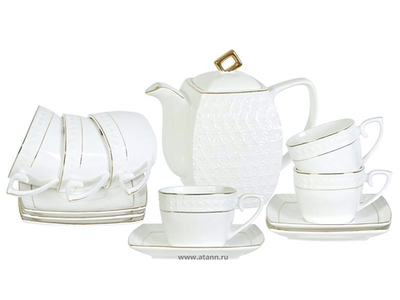 Чайный набор 13 предметов "Снежная королева" (240мл, 900мл) (34278)