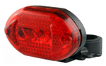 Фонарь задний моде JY-500, 5 светодиодов, 3 режима, красно-черный арт.560003 (10216170/290521/0155218, Китай)