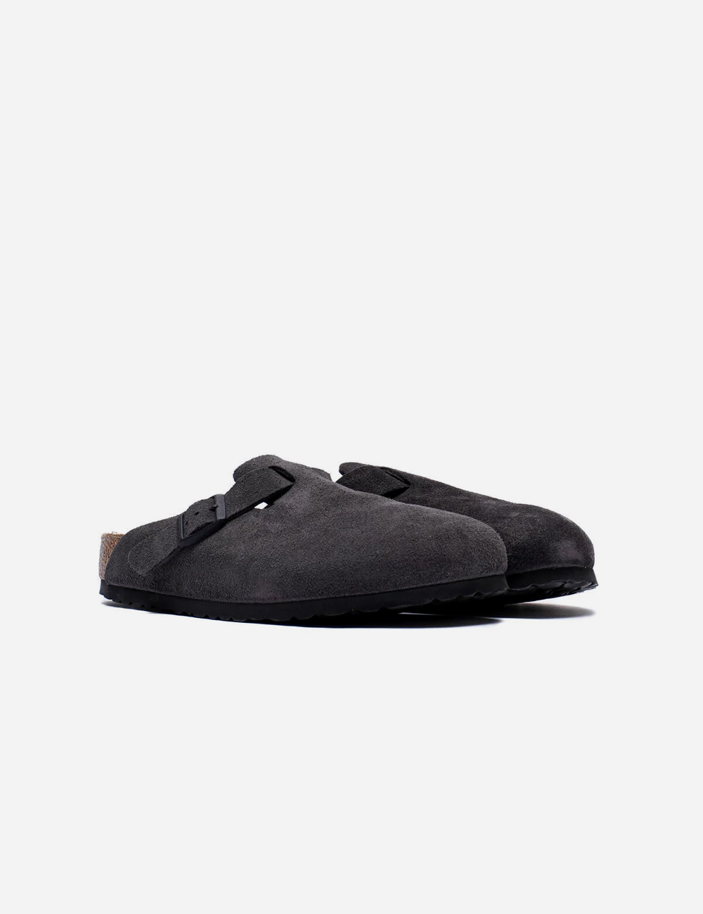 Birkenstock Boston Suede Black clogs (1028602)