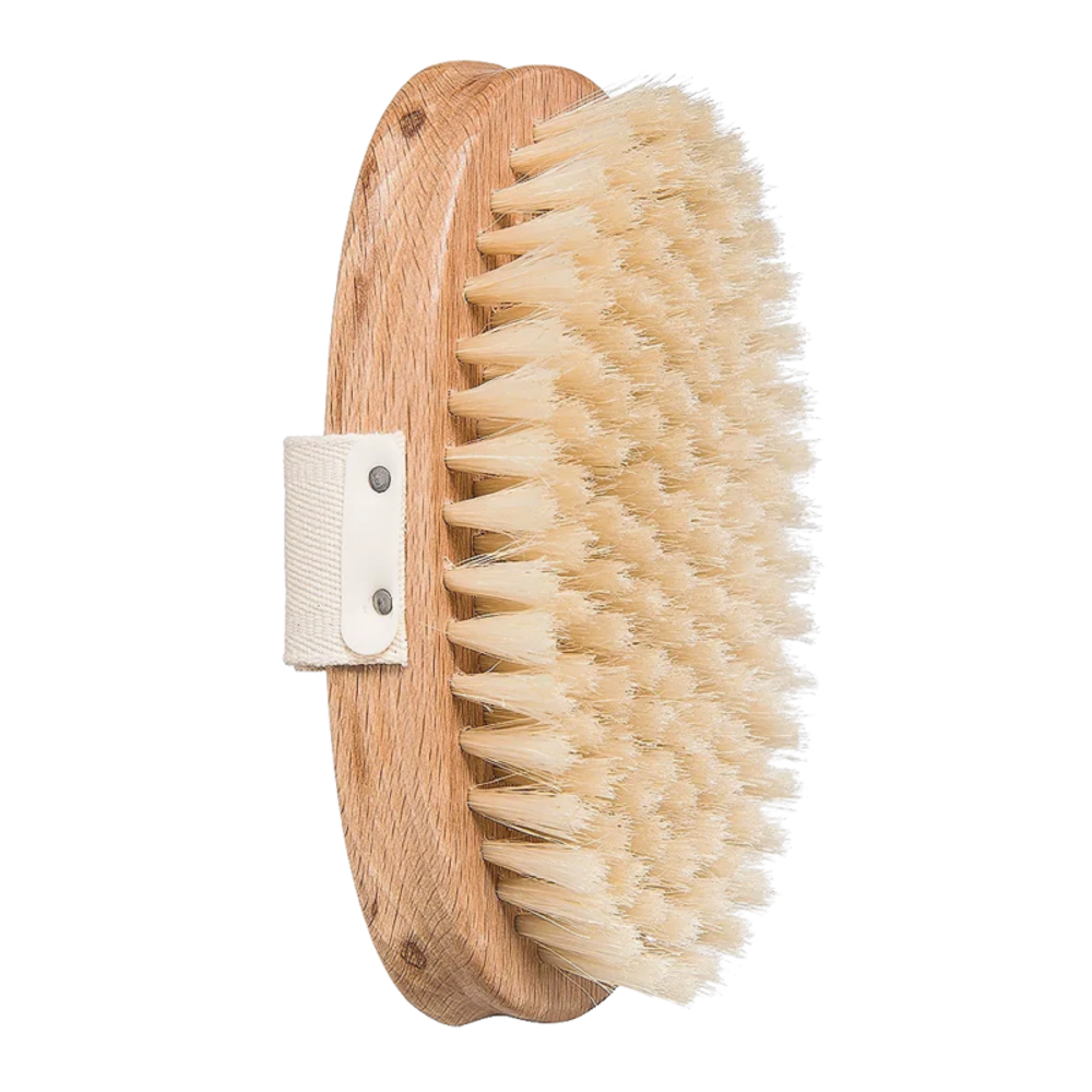 MILA MOURSI Щетка для сухого массажа тела и улучшения микроциркуляции REJUVENATING DRY BODY BRUSH