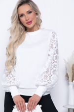 Джемпер трикотажный Арабелла (белый) Б14424-5М LT Collection
