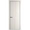 Фото межкомнатной двери эмаль Profil Doors 3PE перламутр белый глухая кромка чёрная