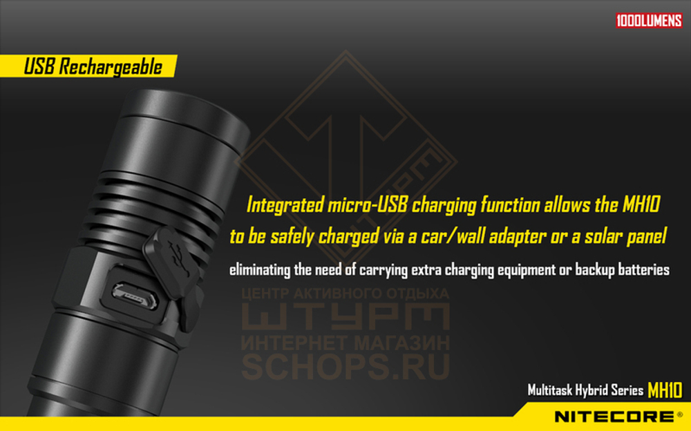 Фонарь Nitecore MH10