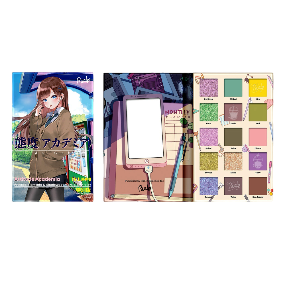 Rude Manga Collection Pressed Pigments & Shadows - Attitude Academia