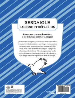 Hachette/ раскраска по номерам/ Harry Potter - Serdaigle - le livre de coloriage officiel