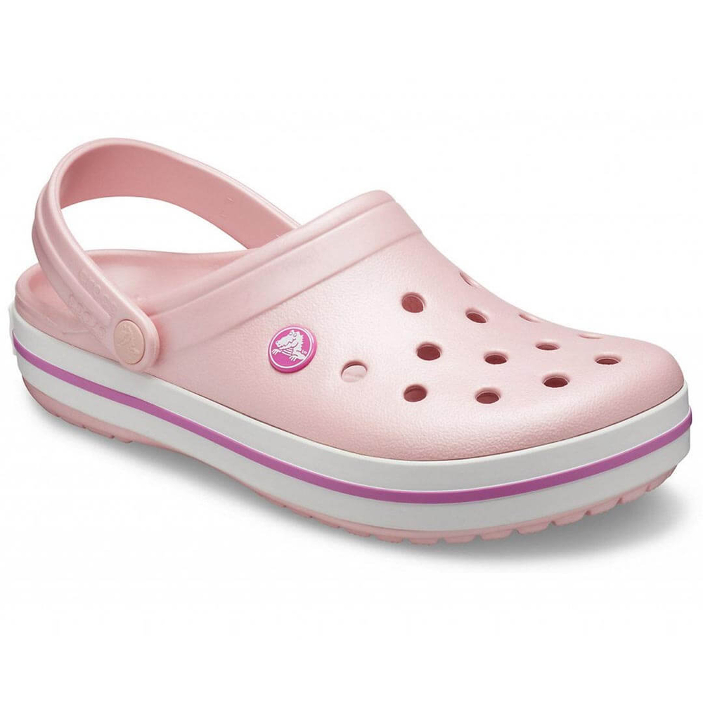 Женские сабо Crocs Crocband Pearl Pink / Wild Orchid
