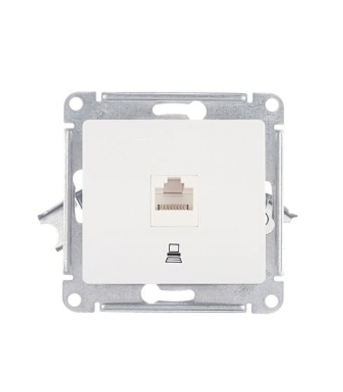 Механизм розетки комп. 1-м Glossa RJ45 кат.5е фисташк. SchE GSL001081K