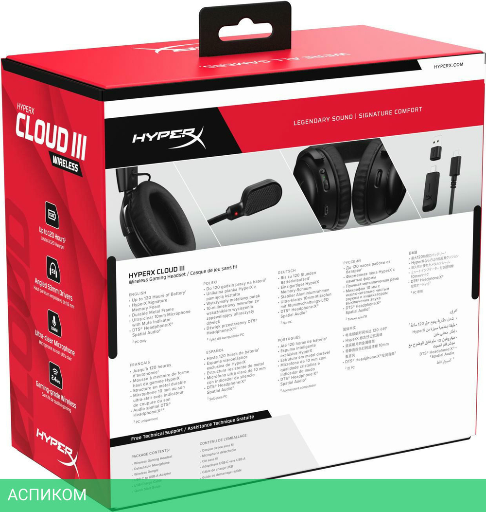 Наушники HyperX Cloud III черный (77Z45AA)
