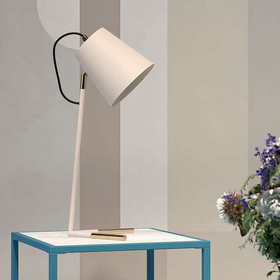 Лампа настольная byokko, D20х55 см, бежевая