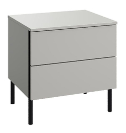 Тумба прикроватная с 2 ящиками Сиэтл, серый