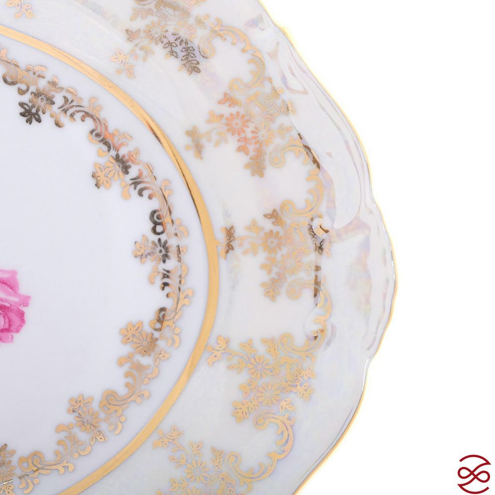 Блюдо овальное Queen's Crown Aristokrat Роза 32 см