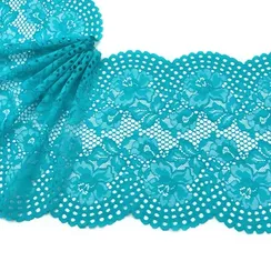 Кружево эластичное ментол 23 см, Китай
