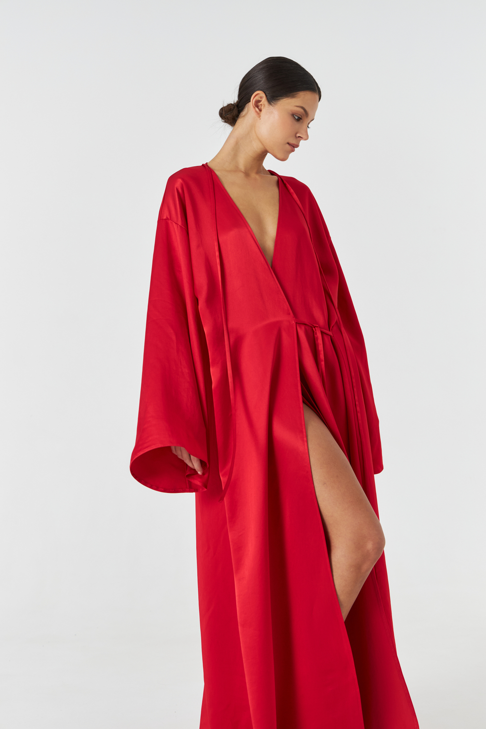 Платье свободное с поясом