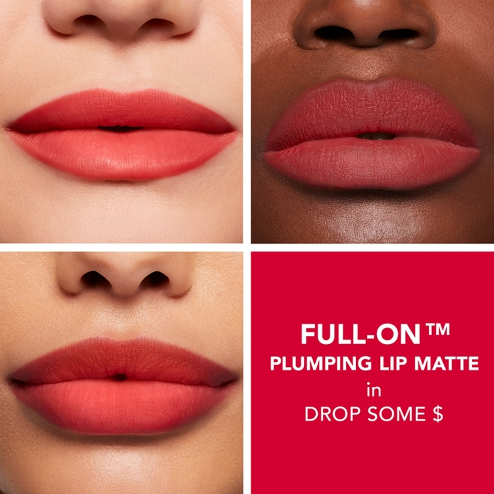 Buxom FULL-ON PLUMPING LIP MATTE - светлая матовая жидкая помада, 4,2 ml