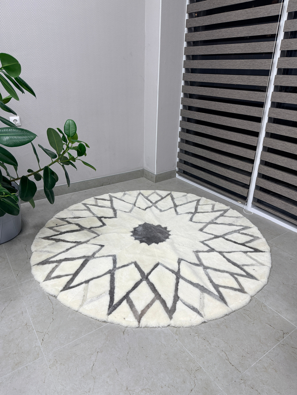 Ковер шкура натуральная овчина меховой