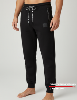 Штаны спортивные Bad Boy черные с начесом