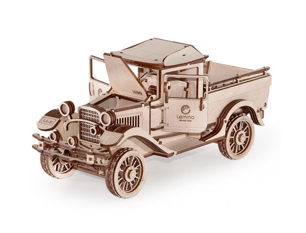 Грузовик Пикап от Леммо - Деревянный конструктор, 3D пазл, для детей и взрослых. Интересные подарки, фото
