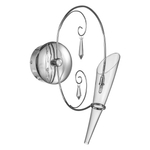 755614 Бра SCARABEO 1х35W G4 12V ХРОМ хрусталь+стекло