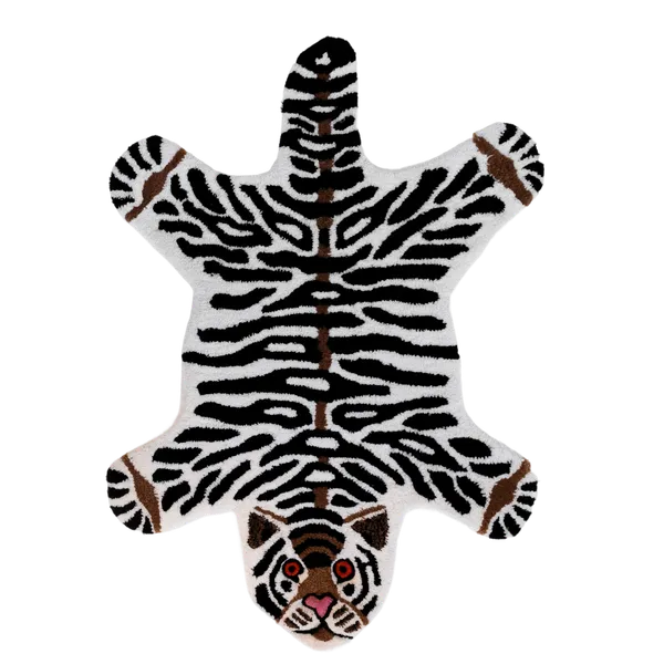 Коврик Тигр белый, 100х70 см