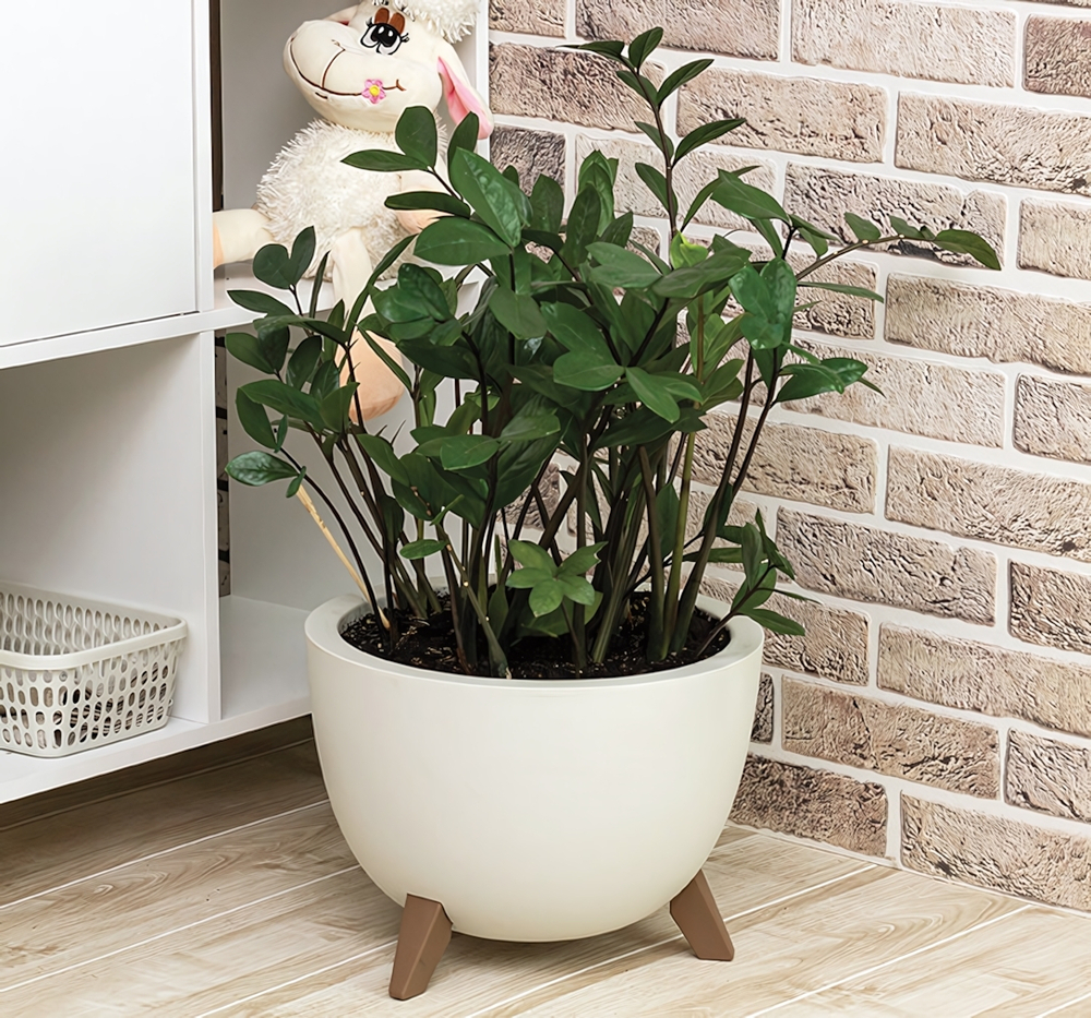 Кашпо ФЛОРИАН с внутренней вставкой на ножках D350 мм 12л