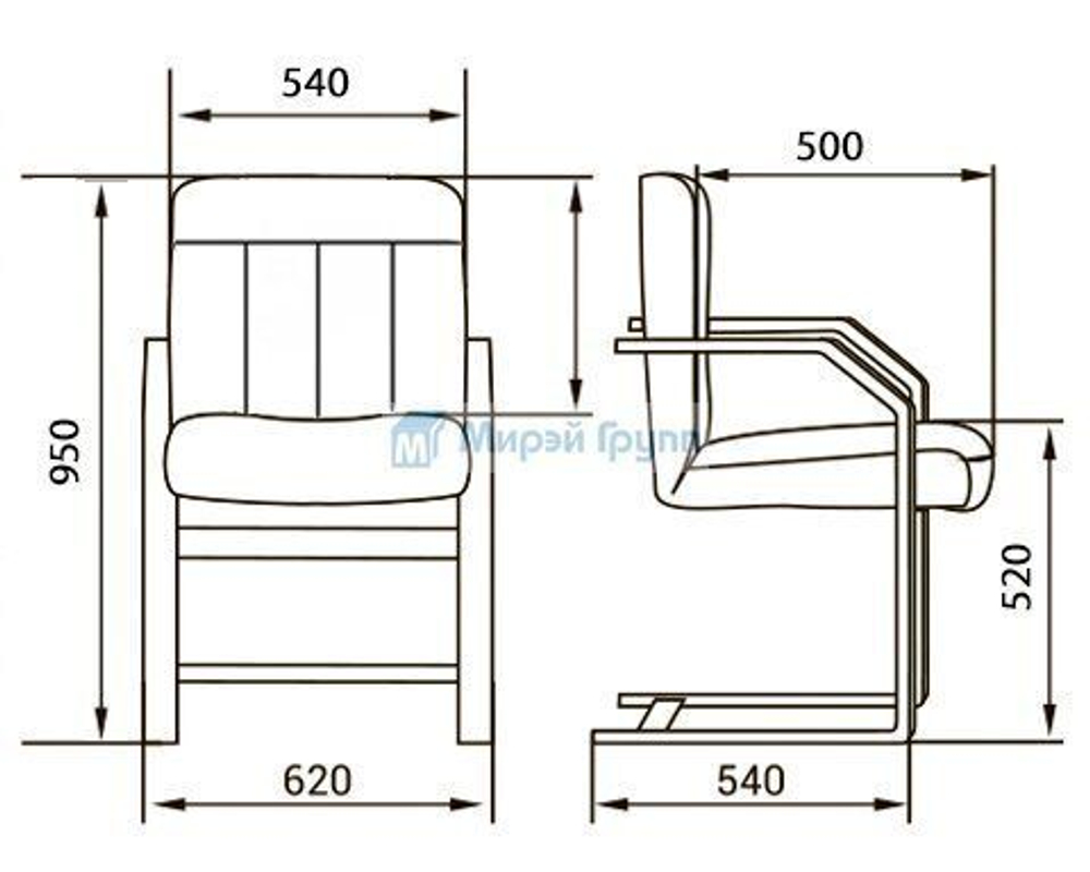 Кресло CANNES C LX для руководителя