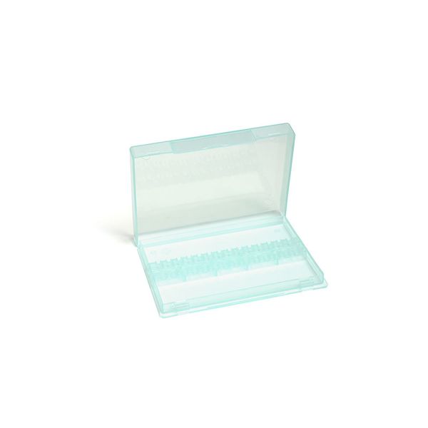 TNL, Контейнер для фрез пластиковый прозрачно-бирюзовый