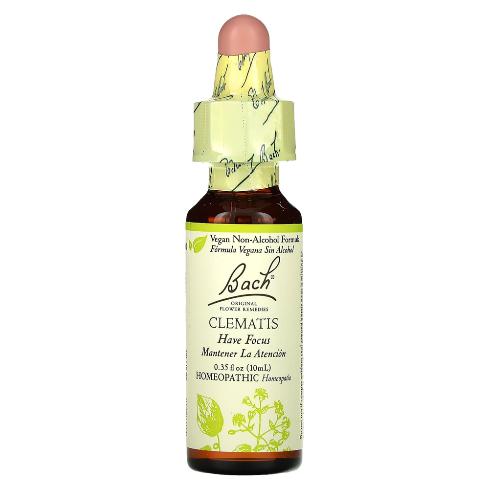 Bach, Original Flower Remedies, клематис, 10 мл (0,35 жидк. унции)