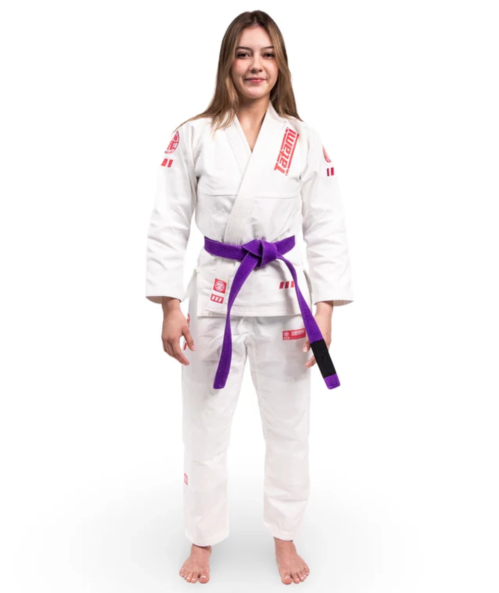 Кимоно женское Tatami LADIES PRO SERIES - WHITE & WILD ROSE