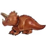 Шар с клапаном (14"/36 см) Мини-фигура, Динозавр Трицератопс