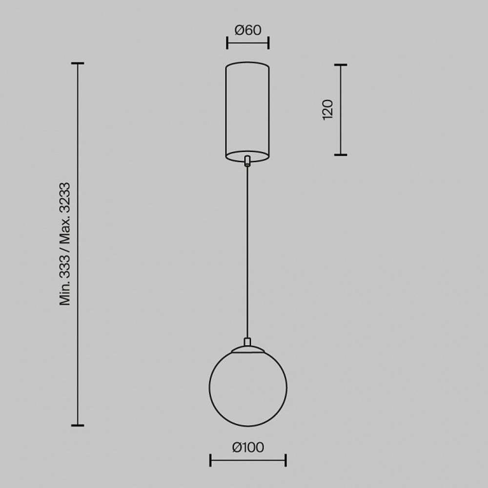 Подвесной светильник Maytoni Yora MOD464PL-L5BSK