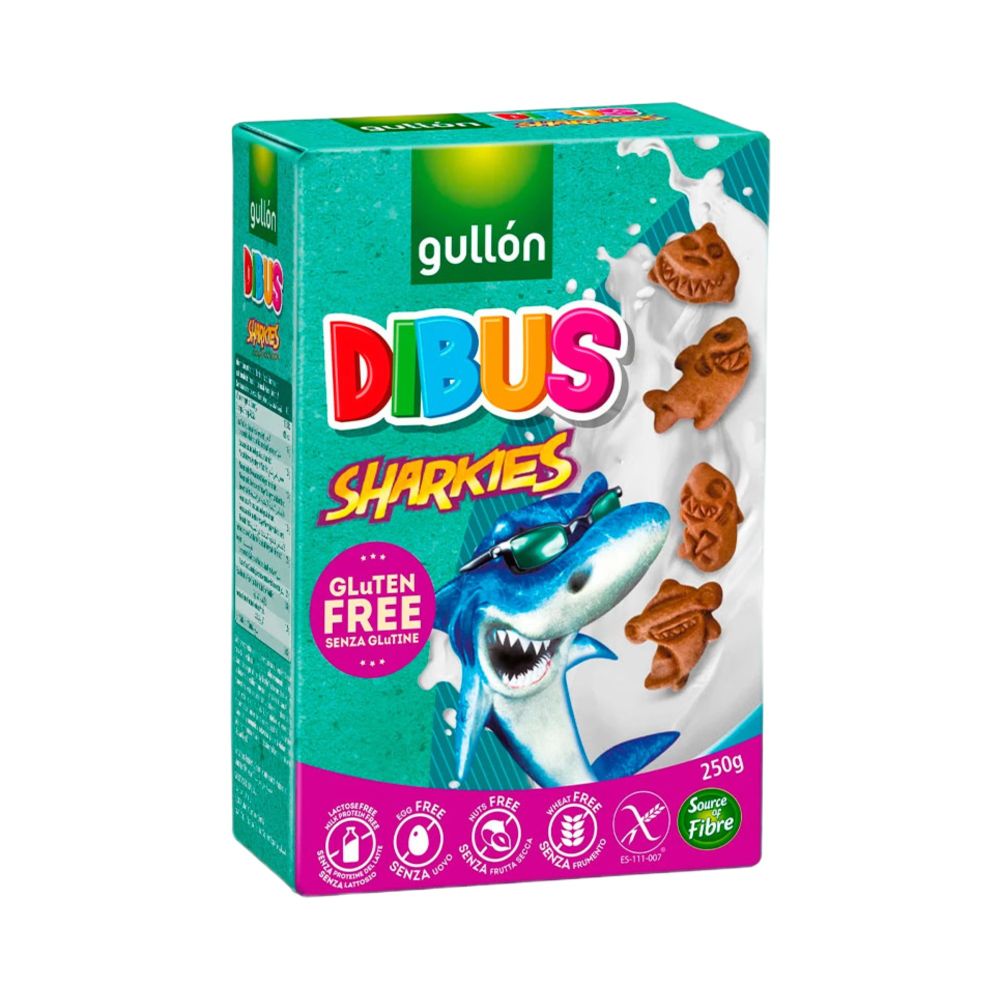 Детское печенье Hookies Sharkies без глютена 250 гр (Gullon)