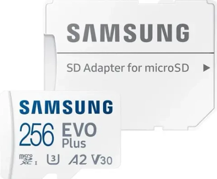 Карта памяти Samsung EVO Plus microSDXC 256 ГБ