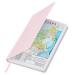 Ежедневник датированный 2023 А5 138x213 мм BRAUBERG "Profile", балакрон, светло-розовый, 114047