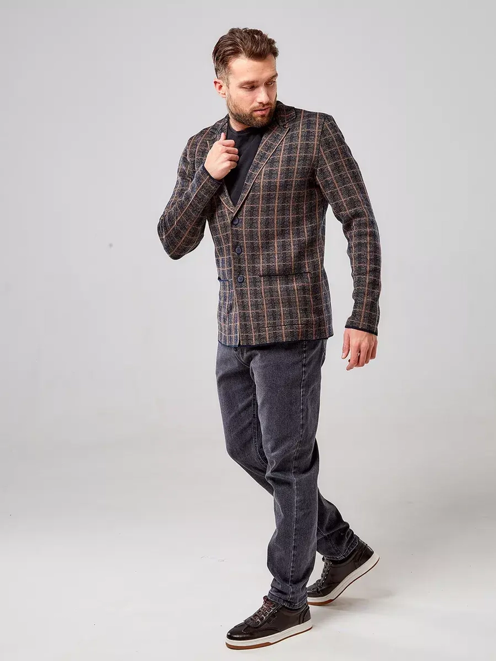 Пиджак в клетку