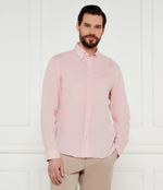 Льняная рубашка H-LIAM-BD-E-C1-243 BOSS BLACK - пудро-розовый(50522592)