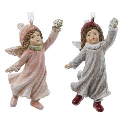 GAEM Украшение новогоднее "Девочка-ангел", L4,5 W3,5 H8 см, 2в.