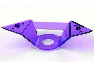 Кронштейн для стула прозрачный усиленный, цвет белый