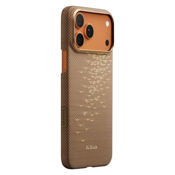 Чехол Pitaka Edge Case для iPhone 17 Pro, Золотой блик | Golden Glint
