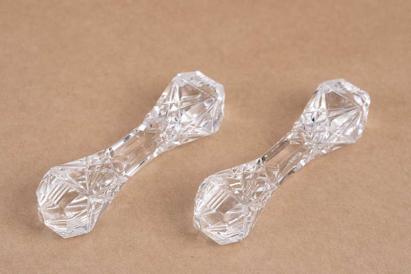 Парные хрустальные подставки под приборы (порт-куто)