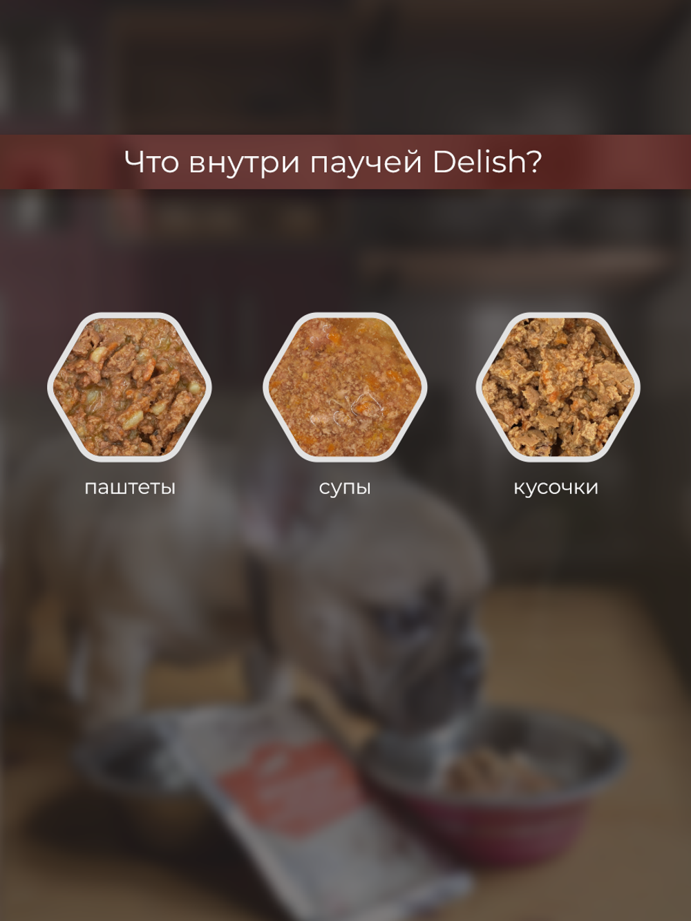 НАБОР Консервы DELISH Super Premium для собак с говядиной и гречкой (паштет) - 10 шт х 80 гр