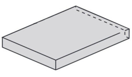 Ступень Угловая Левая Surface Steel Scalino Angolare Sinistro 60Нат/Ретт