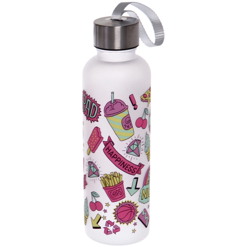 Бутылка питьевая пластиковая 600мл «Летний микс», микс цветов