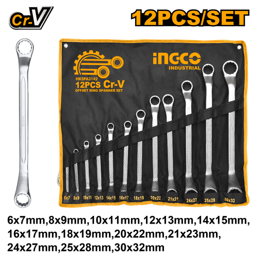 Набор комбинированных гаечных ключей 12 шт INDUSTRIAL